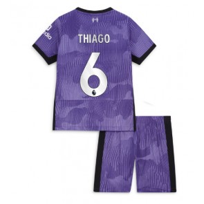 Liverpool Thiago Alcantara #6 Koszulka Trzecich Dziecięca 2023-24 Krótki Rękaw (+ Krótkie spodenki)